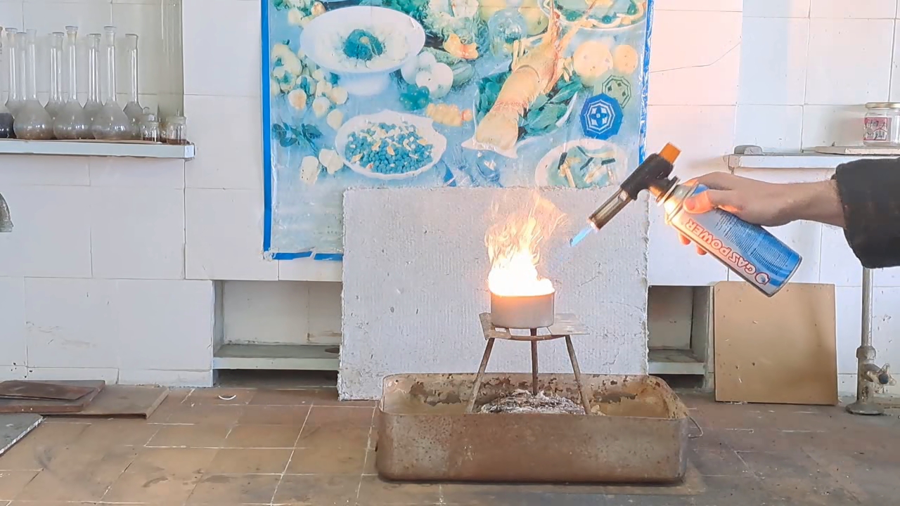 Combustion of Thermite: Iron(II, III) Oxide/Aluminum (Fe3O4/Al)