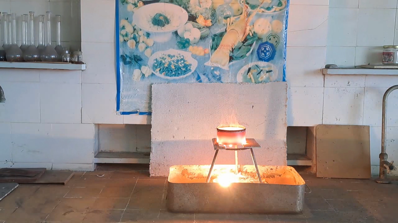 Combustion of Thermite: Iron(II, III) Oxide/Aluminum (Fe3O4/Al)