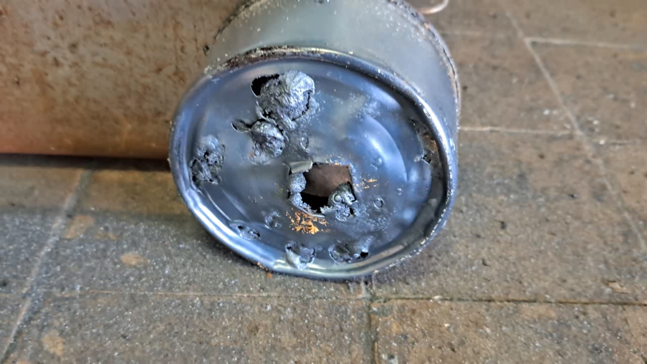 Combustion of Thermite: Iron(II, III) Oxide/Aluminum (Fe3O4/Al)