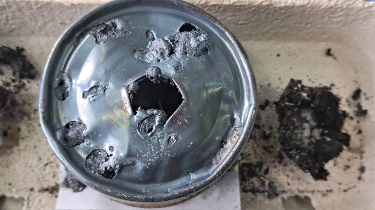Combustion of Thermite: Iron(II, III) Oxide/Aluminum (Fe3O4/Al)