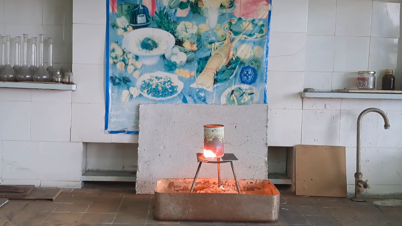 Combustion of Thermite: Iron(II, III) Oxide/Aluminum (Fe3O4/Al)