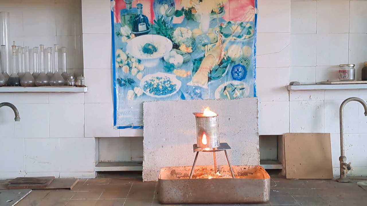Combustion of Thermite: Iron(II, III) Oxide/Aluminum (Fe3O4/Al)