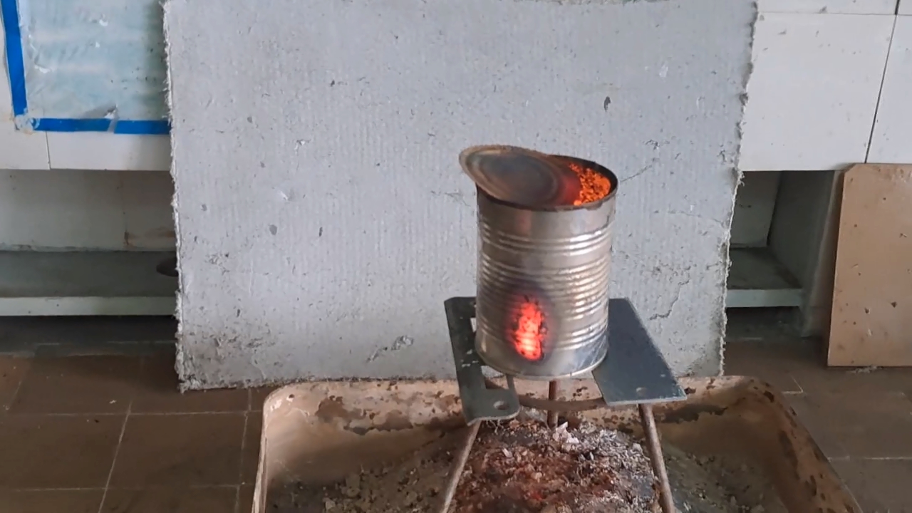 Combustion of Thermite: Iron(II, III) Oxide/Aluminum (Fe3O4/Al)