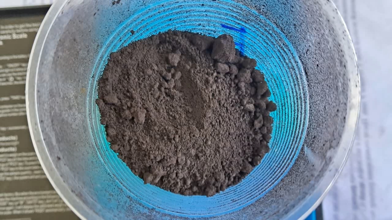 Combustion of Thermite: Fe3O4 + KNO3 + Al (waste)