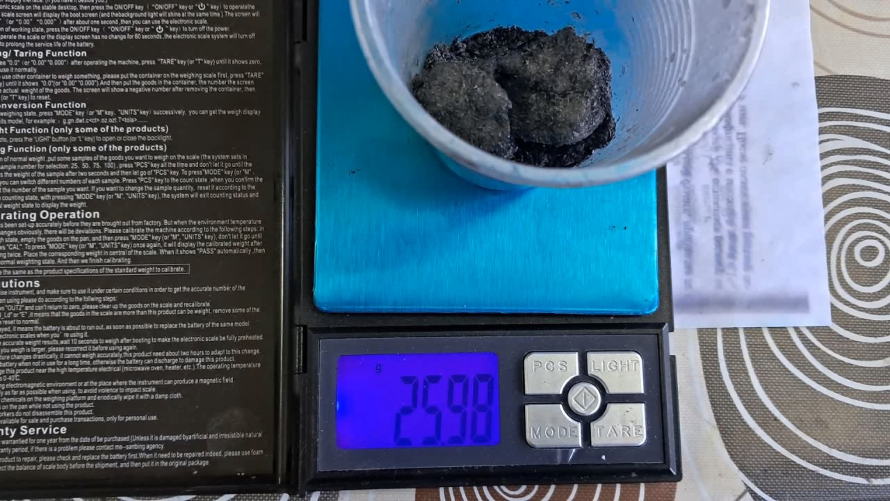 Combustion of Thermite: Fe3O4 + KNO3 + Al (waste)