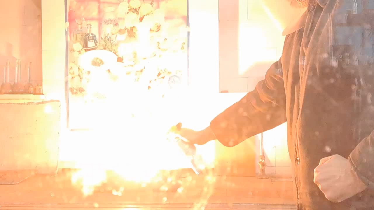 Combustion of Thermite: Iron(II, III) Oxide/Aluminum (Fe3O4/Al)