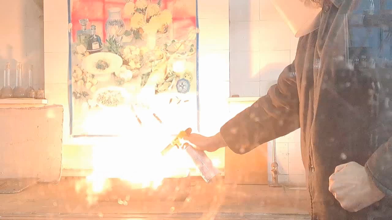 Combustion of Thermite: Iron(II, III) Oxide/Aluminum (Fe3O4/Al)