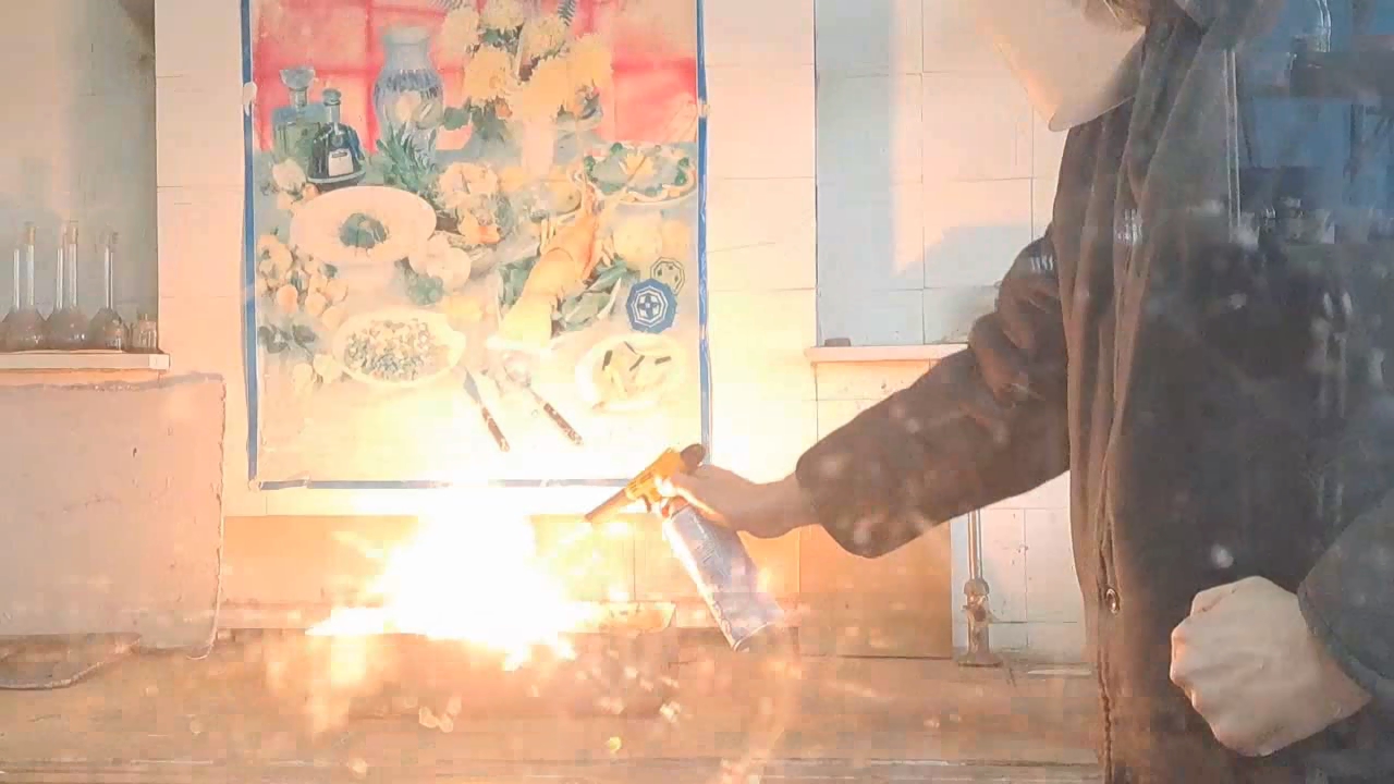 Combustion of Thermite: Iron(II, III) Oxide/Aluminum (Fe3O4/Al)