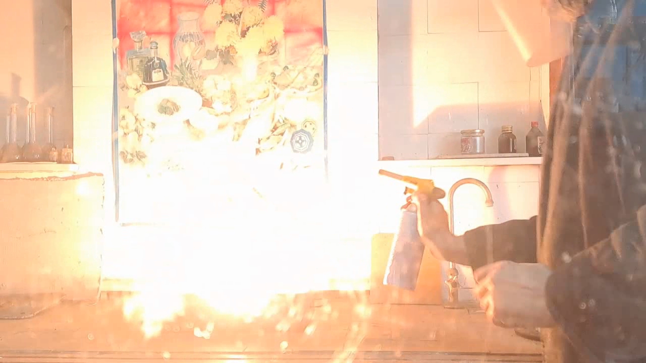Combustion of Thermite: Iron(II, III) Oxide/Aluminum (Fe3O4/Al)