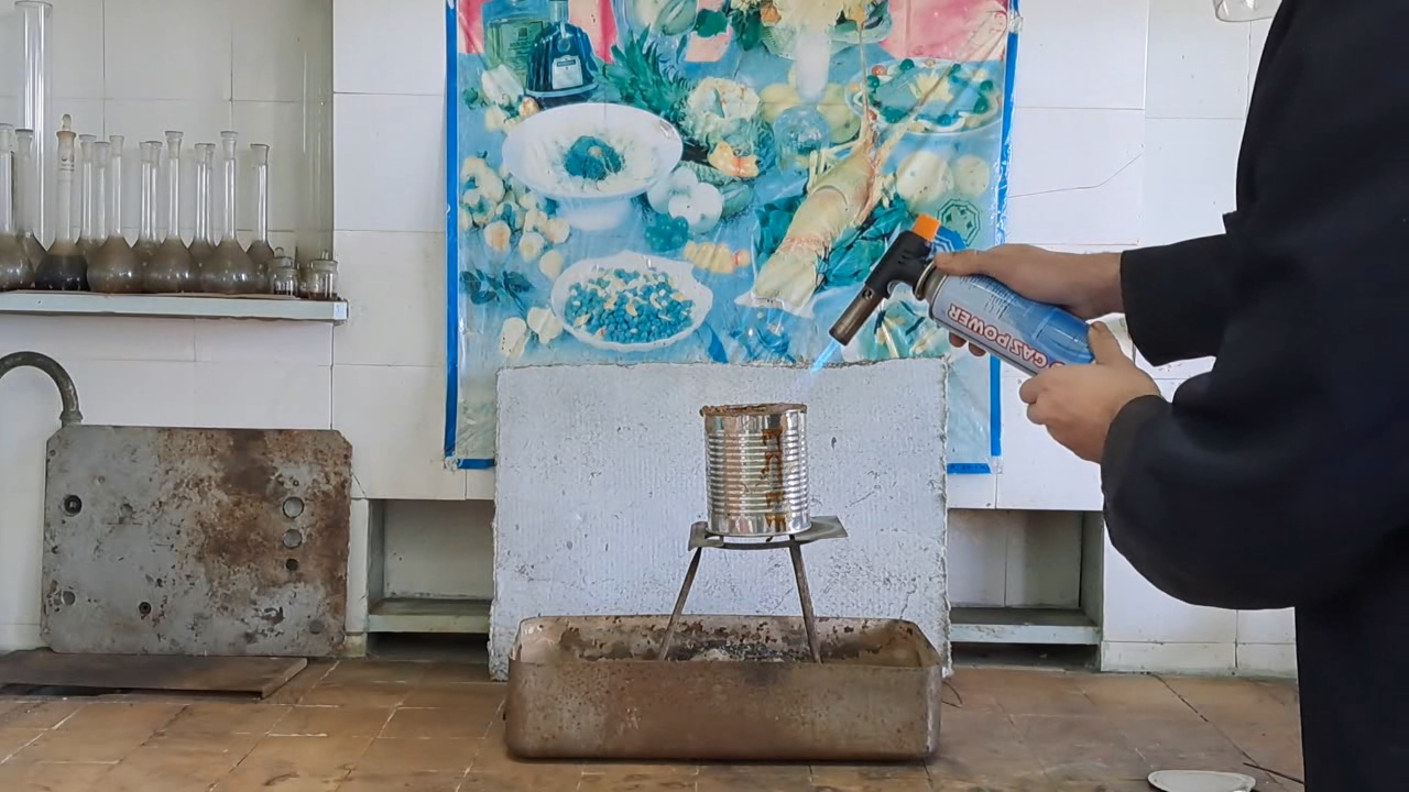 Combustion of Thermite: Iron(II, III) Oxide/Aluminum (Fe3O4/Al)