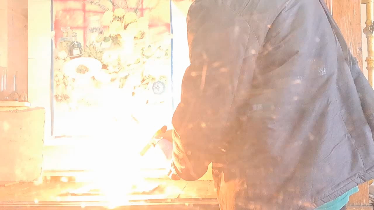Combustion of Thermite: Iron(II, III) Oxide/Aluminum (Fe3O4/Al)
