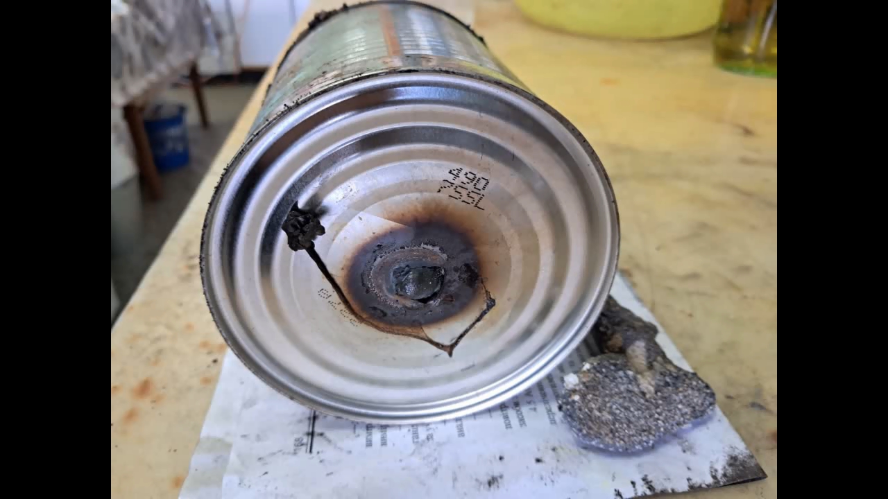 Combustion of Thermite: Iron(II, III) Oxide/Aluminum (Fe3O4/Al)