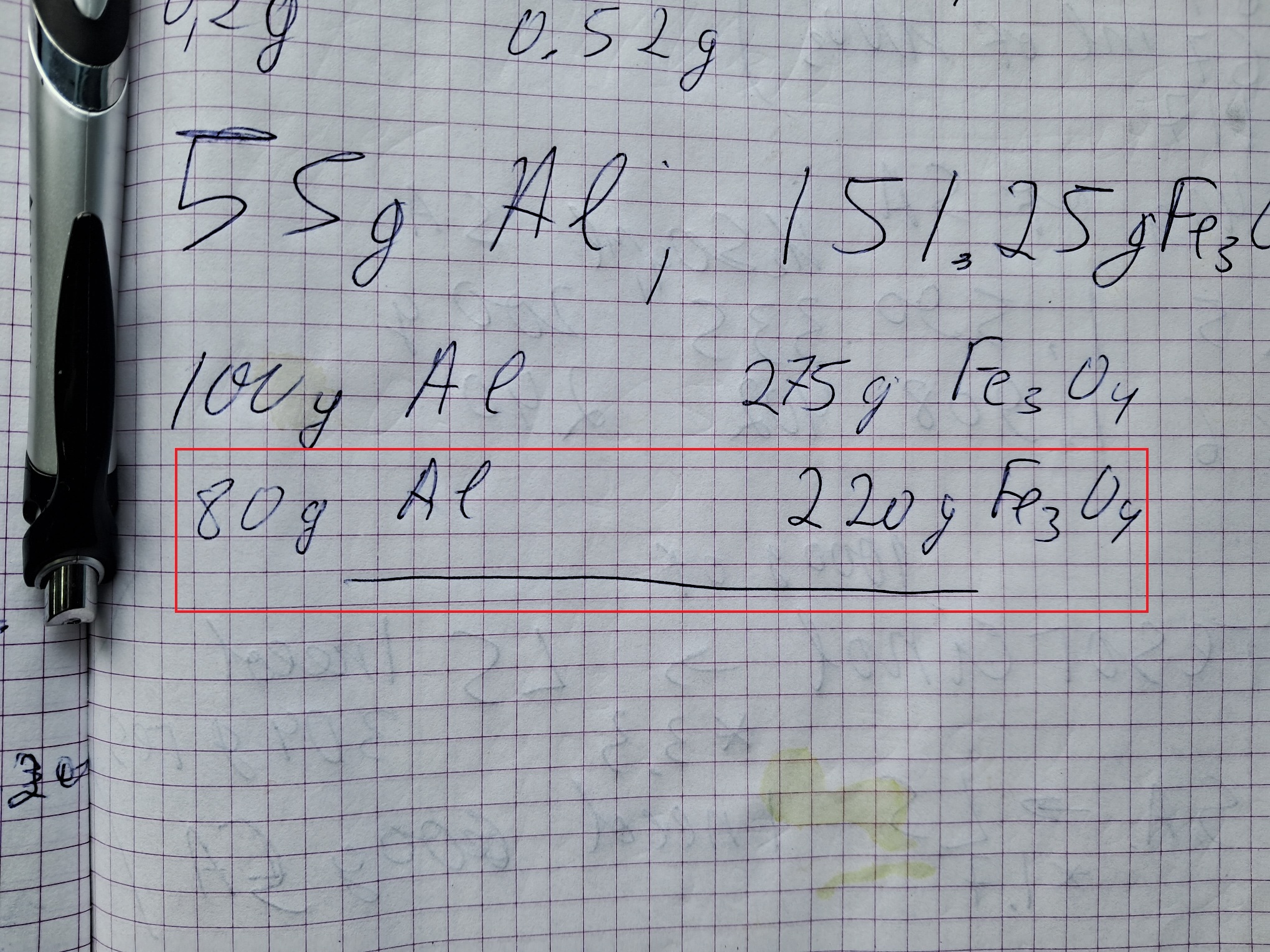 Combustion of Thermite: Iron(II, III) Oxide/Aluminum (Fe3O4/Al)