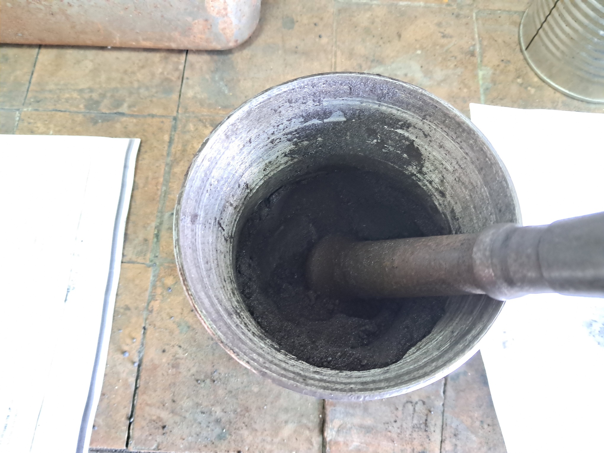 Combustion of Thermite: Iron(II, III) Oxide/Aluminum (Fe3O4/Al)