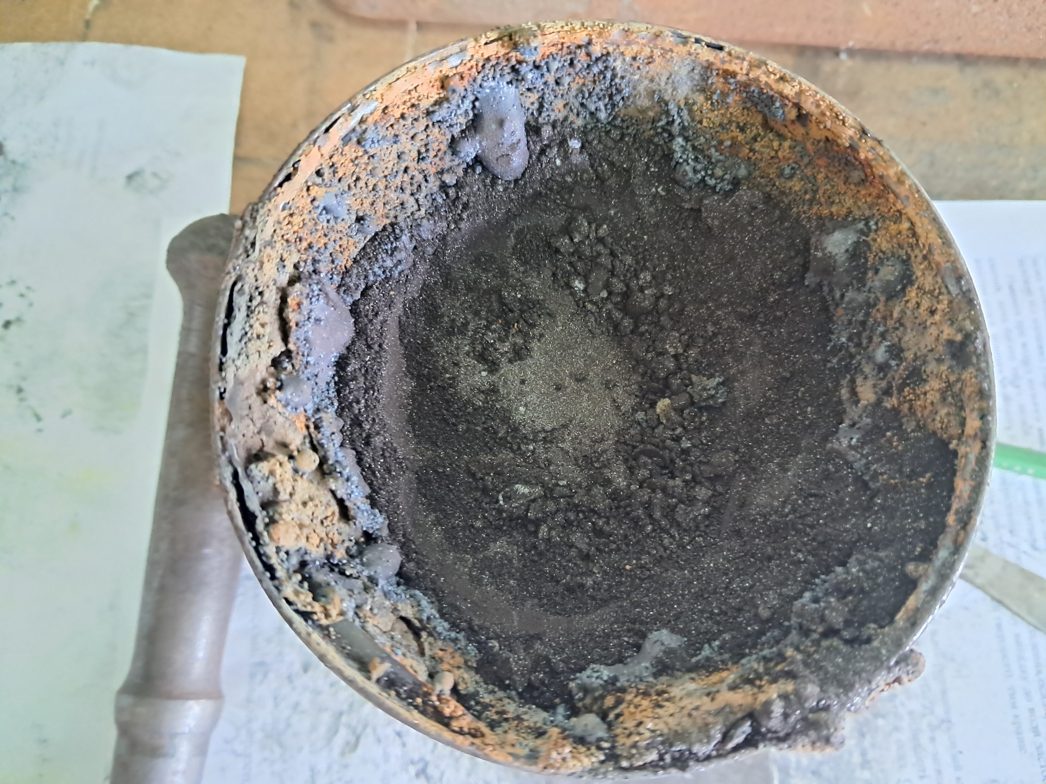 Combustion of Thermite: Iron(II, III) Oxide/Aluminum (Fe3O4/Al)