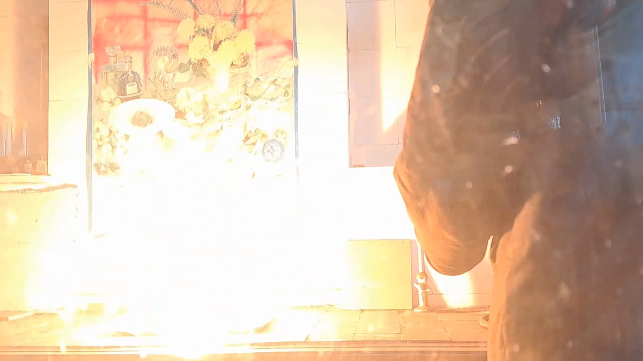 Combustion of Thermite: Iron(II, III) Oxide/Aluminum (Fe3O4/Al)