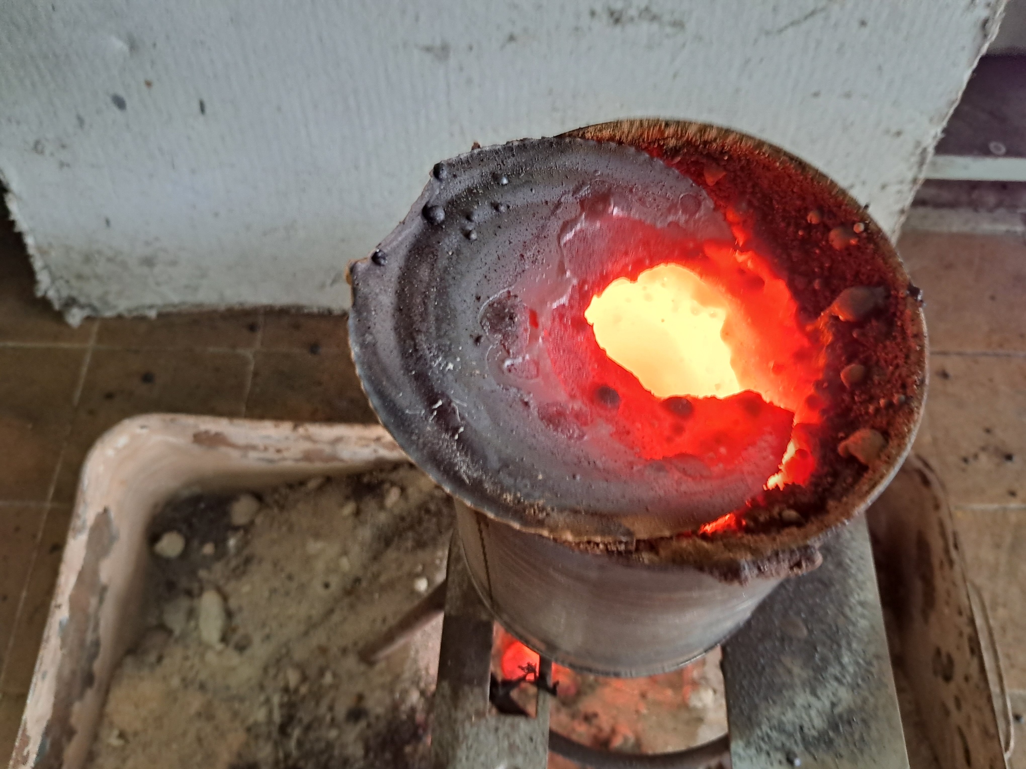 Combustion of Thermite: Iron(II, III) Oxide/Aluminum (Fe3O4/Al)