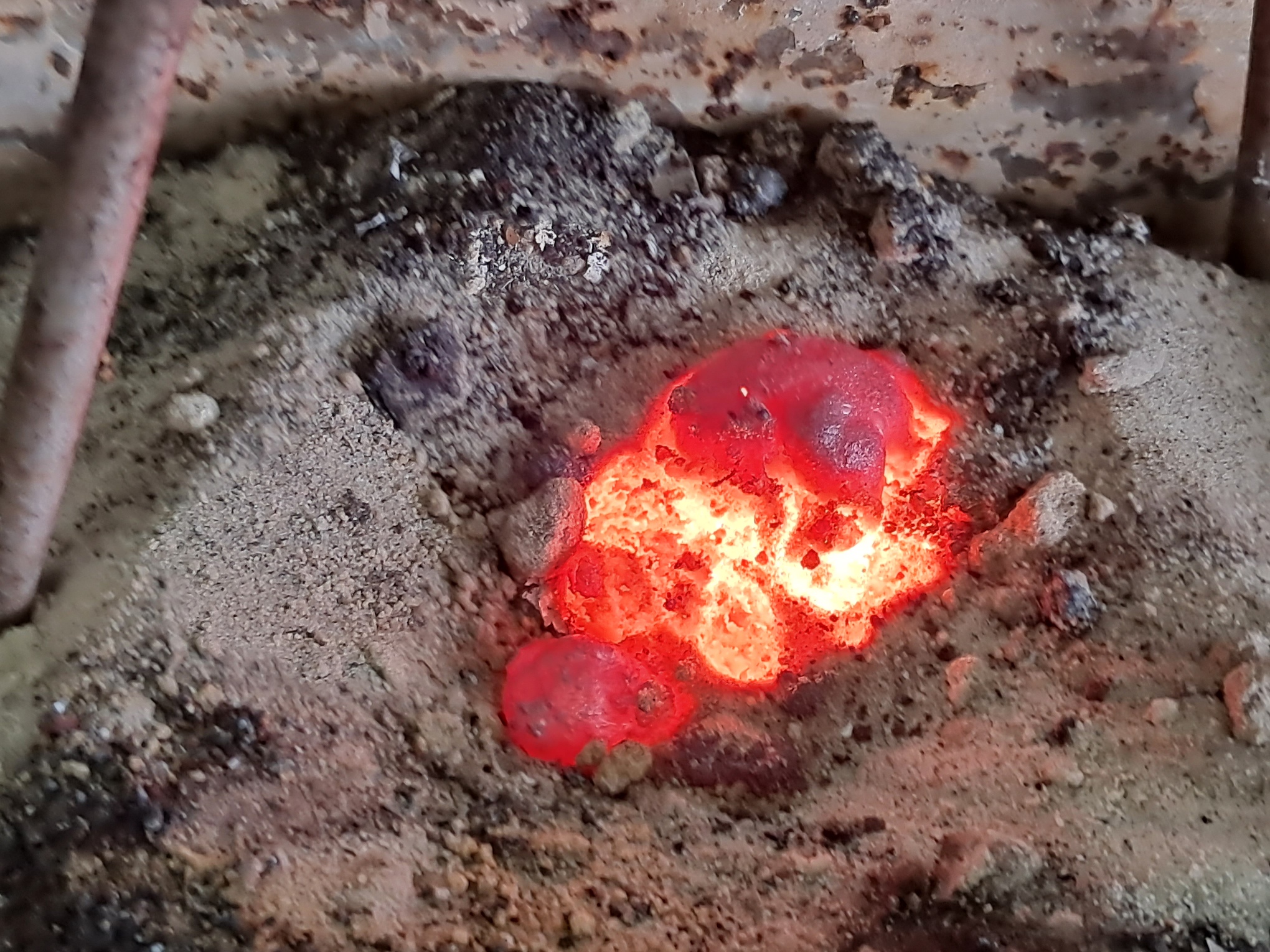 Combustion of Thermite: Iron(II, III) Oxide/Aluminum (Fe3O4/Al)