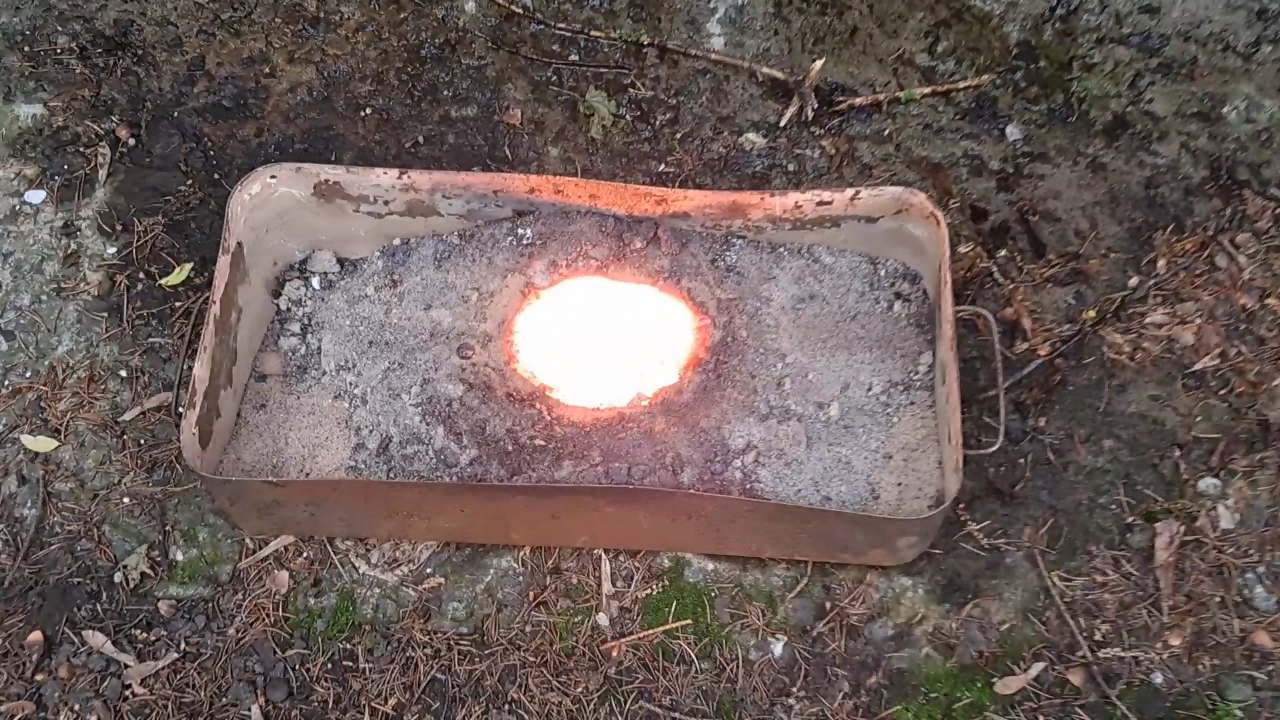 Combustion of Thermite: Iron(II, III) Oxide/Aluminum (Fe3O4/Al)