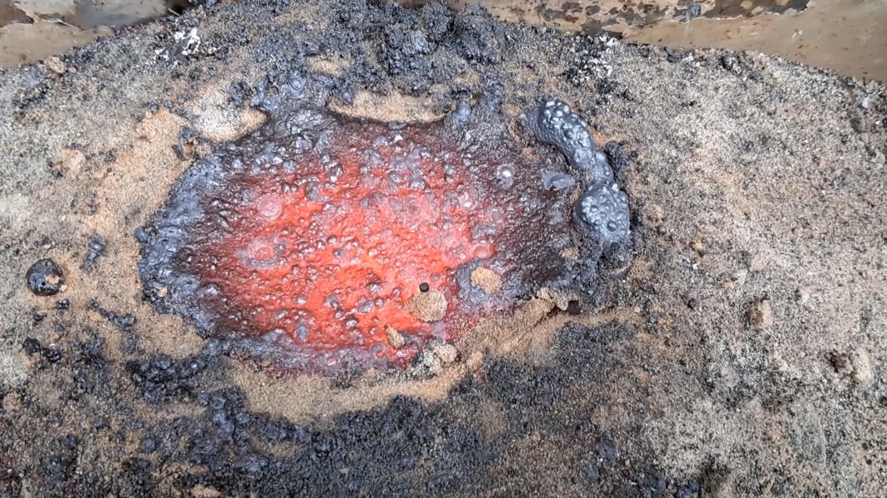 Combustion of Thermite: Iron(II, III) Oxide/Aluminum (Fe3O4/Al)