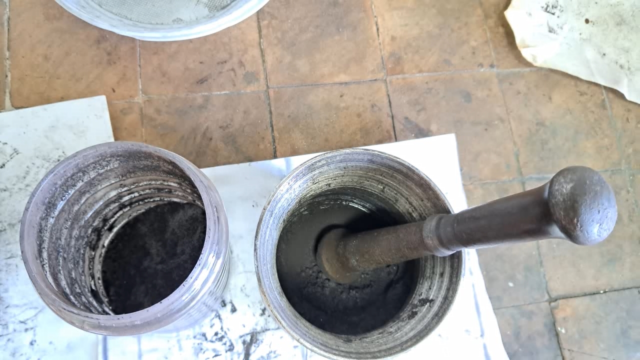 Combustion of Thermite: Iron(II, III) Oxide/Aluminum/Magnesium (Fe3O4/Al/Mg)