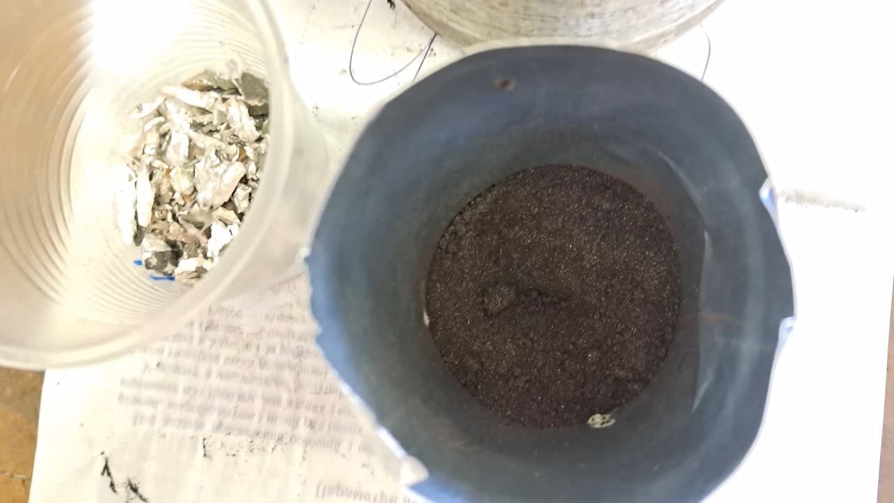 Combustion of Thermite: Iron(II, III) Oxide/Aluminum/Magnesium (Fe3O4/Al/Mg)
