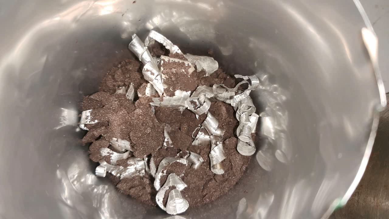 Combustion of Thermite: Iron(II, III) Oxide/Aluminum/Magnesium (Fe3O4/Al/Mg)