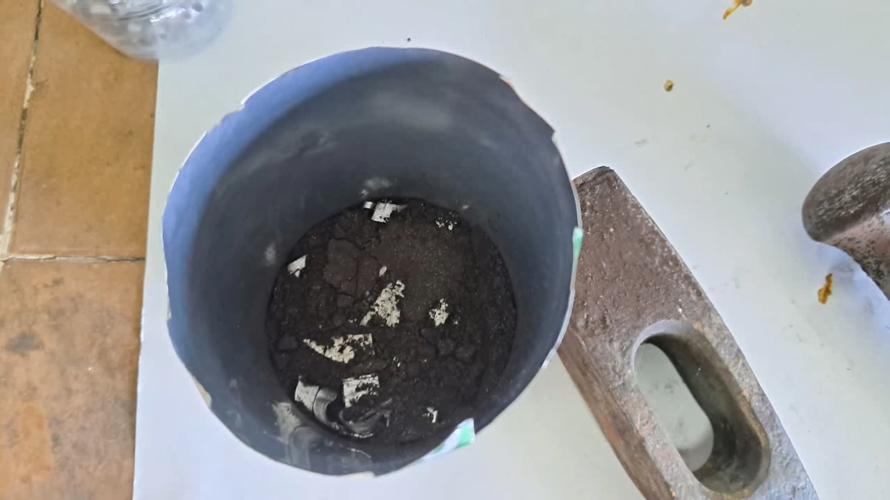 Combustion of Thermite: Iron(II, III) Oxide/Aluminum/Magnesium (Fe3O4/Al/Mg)