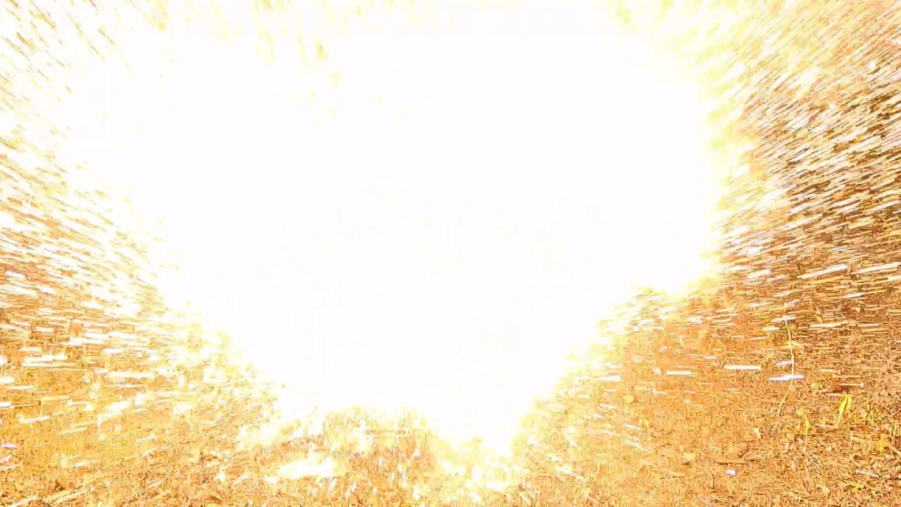 Combustion of Thermite: Iron(II, III) Oxide/Aluminum/Magnesium (Fe3O4/Al/Mg)