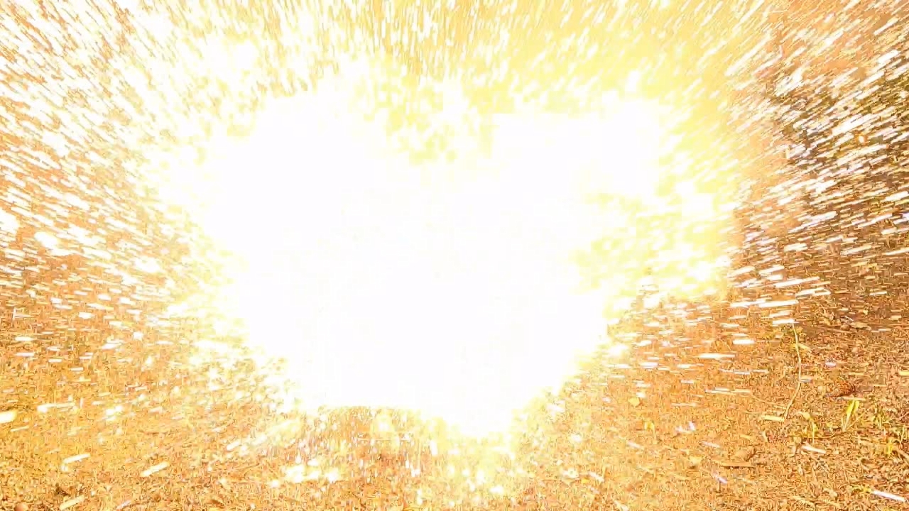 Combustion of Thermite: Iron(II, III) Oxide/Aluminum/Magnesium (Fe3O4/Al/Mg)
