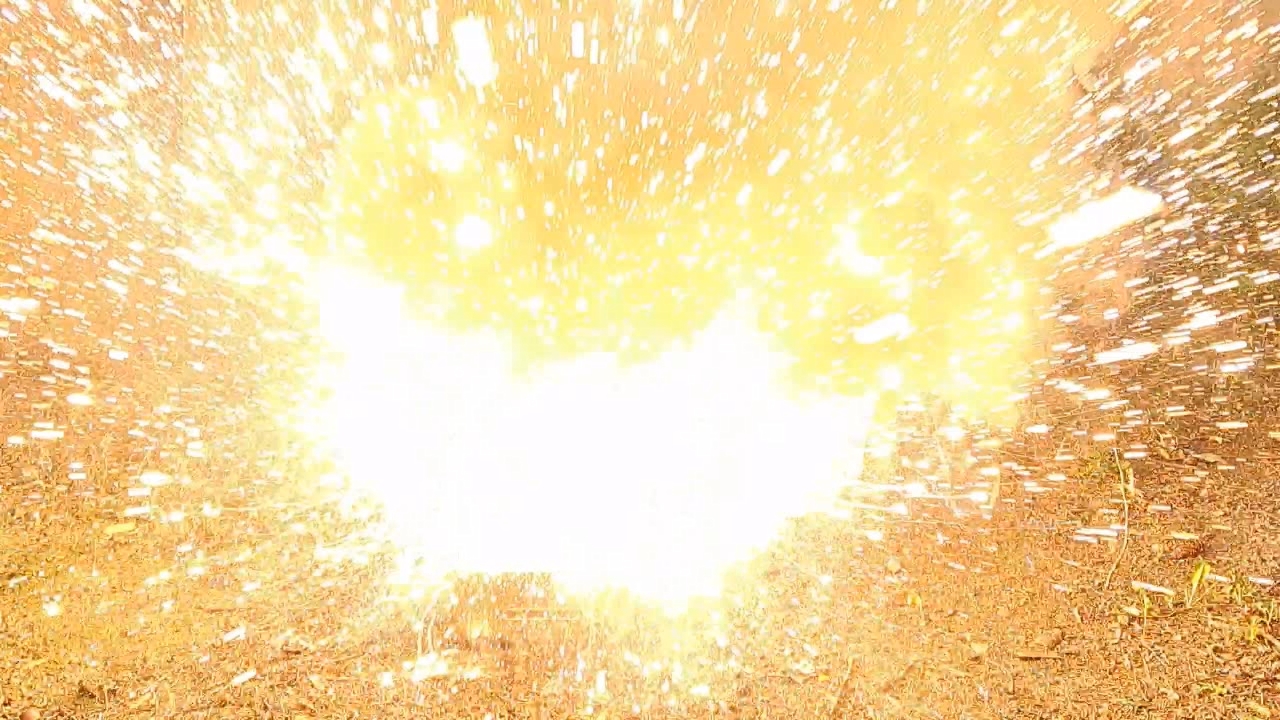 Combustion of Thermite: Iron(II, III) Oxide/Aluminum/Magnesium (Fe3O4/Al/Mg)