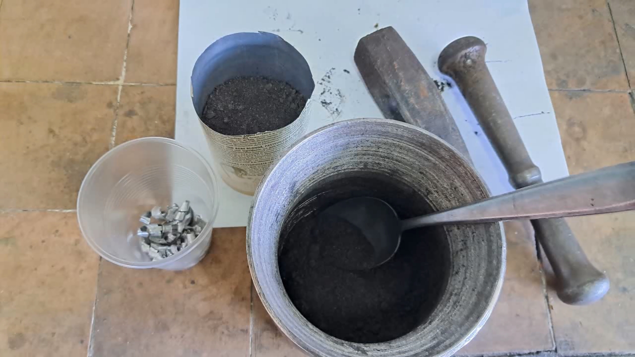 Combustion of Thermite: Iron(II, III) Oxide/Aluminum/Magnesium (Fe3O4/Al/Mg)
