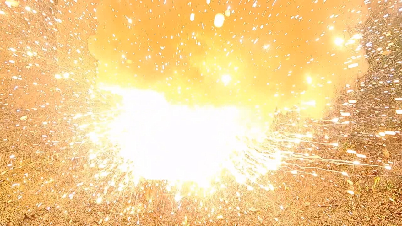 Combustion of Thermite: Iron(II, III) Oxide/Aluminum/Magnesium (Fe3O4/Al/Mg)