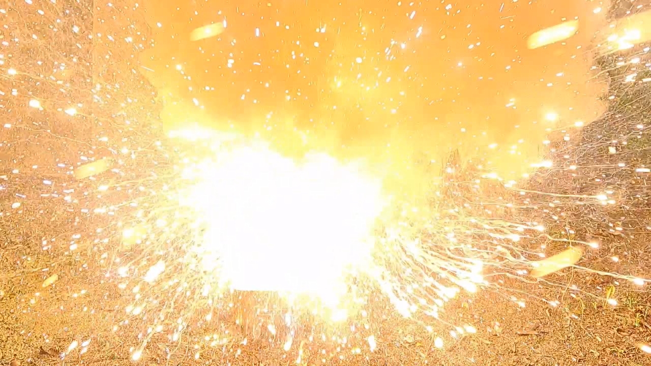 Combustion of Thermite: Iron(II, III) Oxide/Aluminum/Magnesium (Fe3O4/Al/Mg)