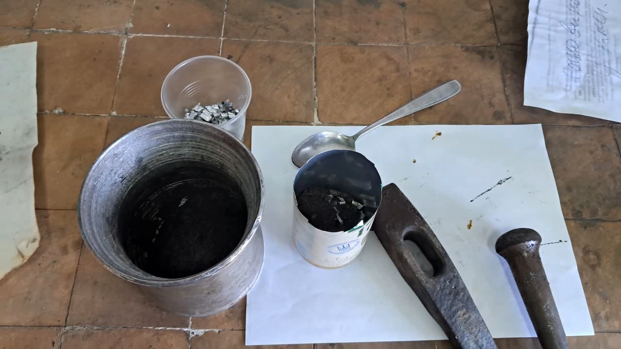 Combustion of Thermite: Iron(II, III) Oxide/Aluminum/Magnesium (Fe3O4/Al/Mg)