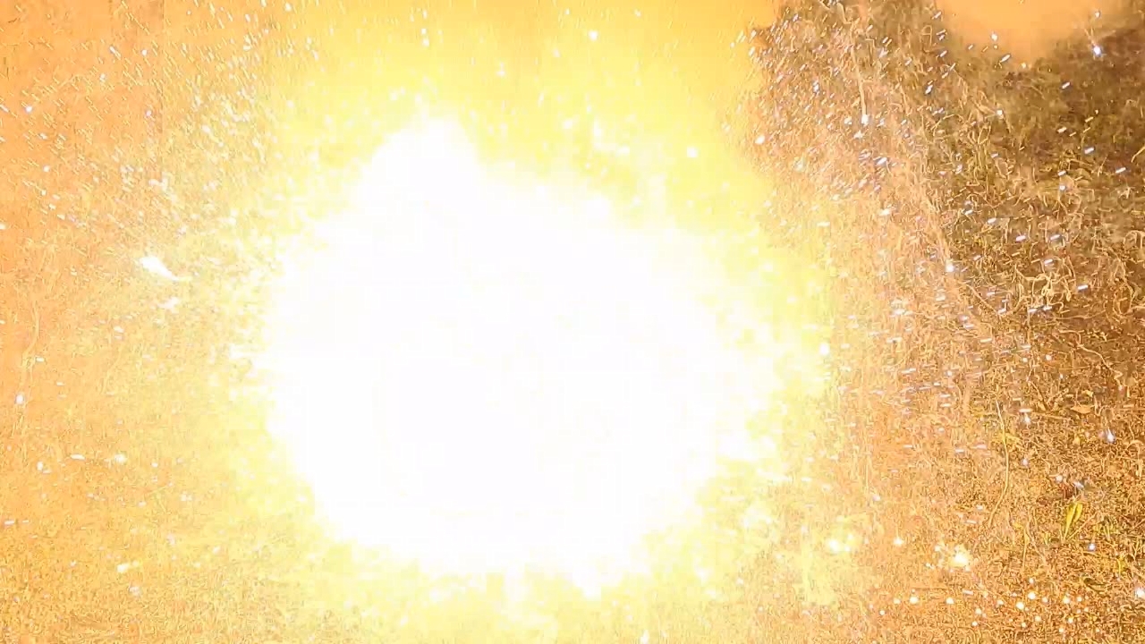 Combustion of Thermite: Iron(II, III) Oxide/Aluminum/Magnesium (Fe3O4/Al/Mg)