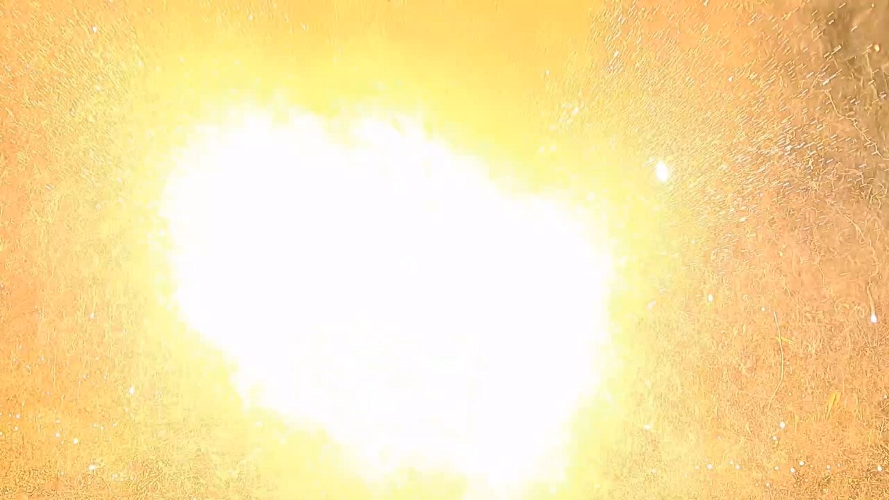 Combustion of Thermite: Iron(II, III) Oxide/Aluminum/Magnesium (Fe3O4/Al/Mg)