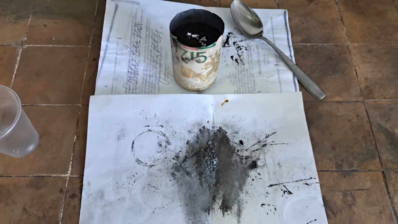 Combustion of Thermite: Iron(II, III) Oxide/Aluminum/Magnesium (Fe3O4/Al/Mg)