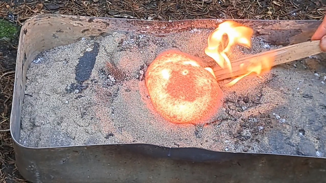 Combustion of Thermite: Iron(II, III) Oxide/Aluminum/Magnesium (Fe3O4/Al/Mg)