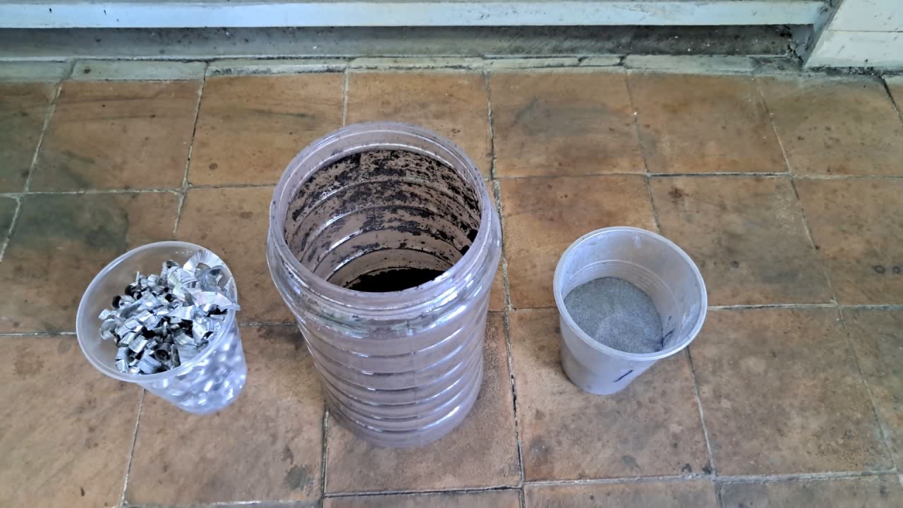 Combustion of Thermite: Iron(II, III) Oxide/Aluminum/Magnesium (Fe3O4/Al/Mg)