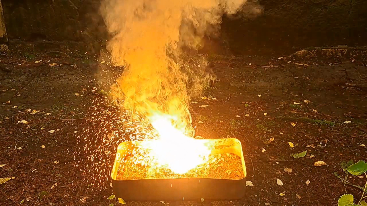 ''Molded Thermite'': Iron (II, III) Oxide, Calcium Sulfate, Aluminum, and Water (Fe3O4/CaSO4/Al/H2O)