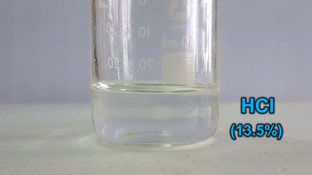 Iron Oxide Pigment and Hydrochloric Acid