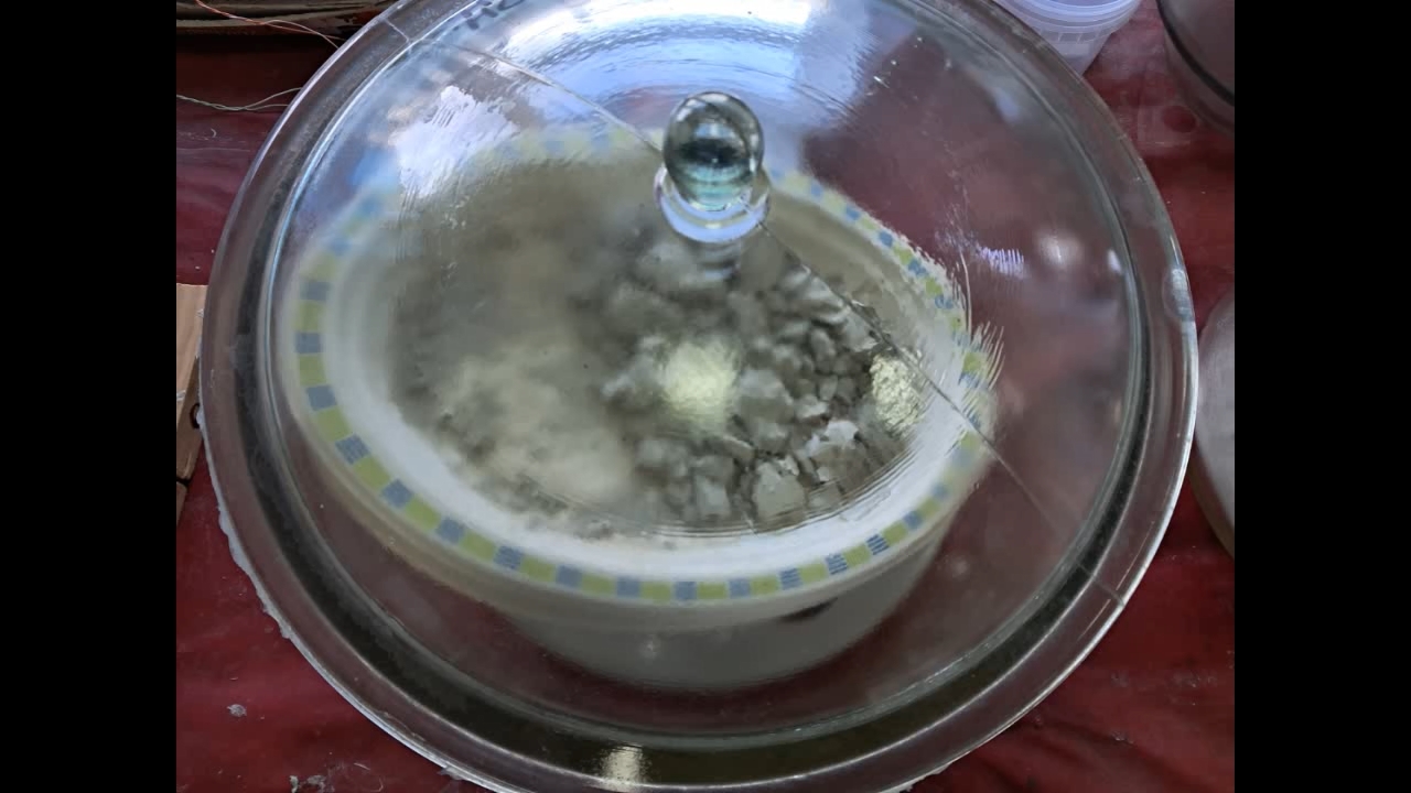 Zeolite Absorbs Water: Visualization