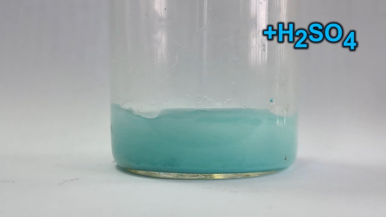 Basic Copper Nitrate, Water, and Sulfuric Acid