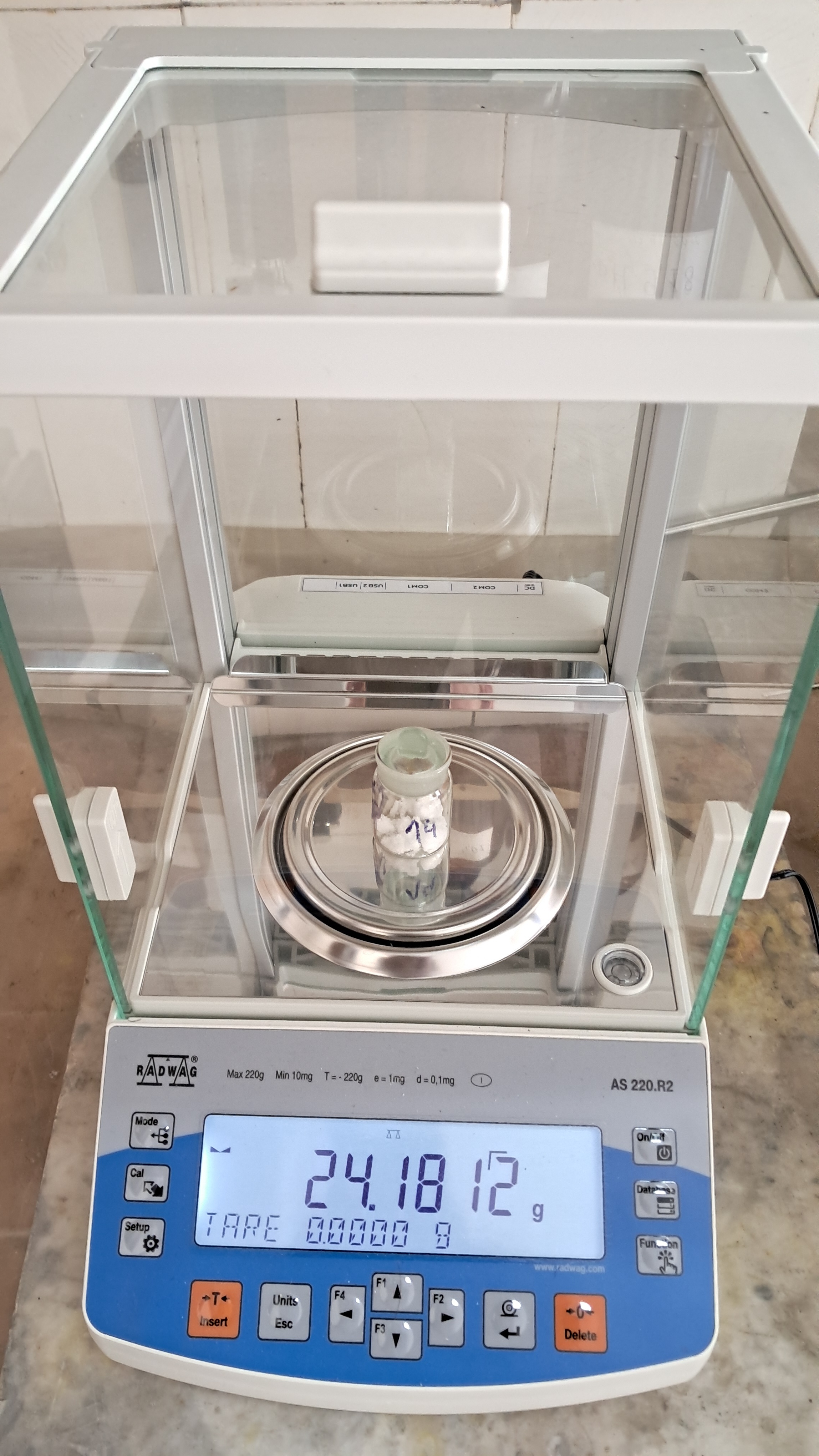 Determining Moisture Content in Hexamine by Gravimetric Analysis - First Attempt