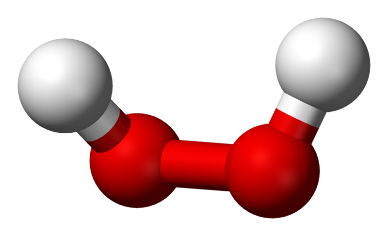 Строение молекулы перекиси водорода
