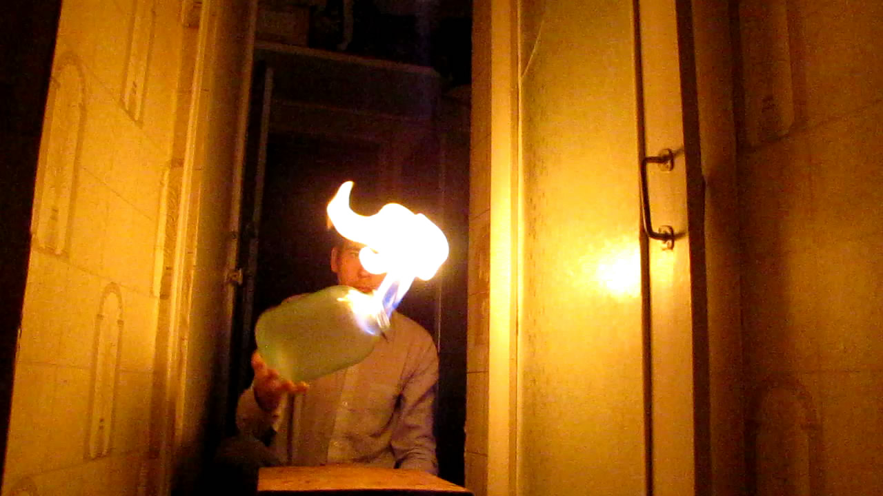   (  1.5  3 ). Burning of methane (in a glass jar)