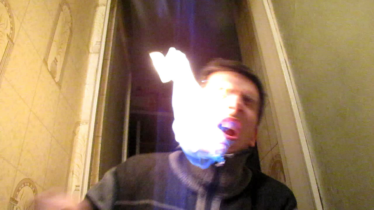   ( ). Fire breathing (burning of methane)