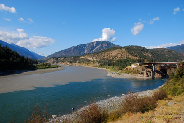   Thompson  Fraser (). Confluence of Thompson and Fraser Rivers (Lytton, BC, Canada)