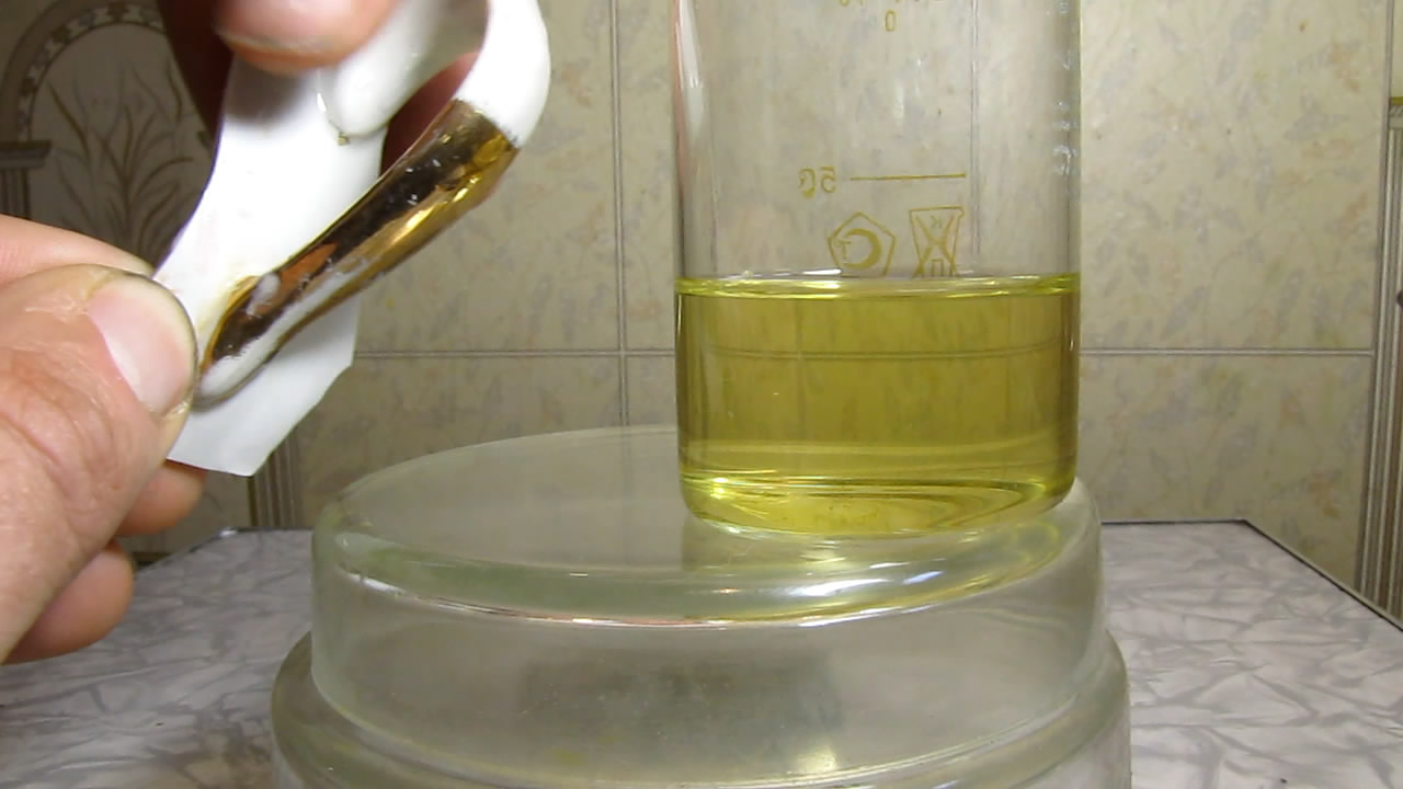 ,     . Gold, hydrochloric acid and nitric acid